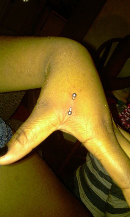 hip piercings pictures. Hand piercings need special