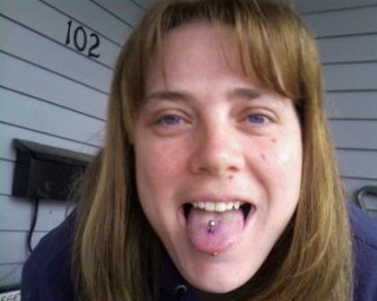 Blonde girl shows her pierced tongue tongue-piercing-29