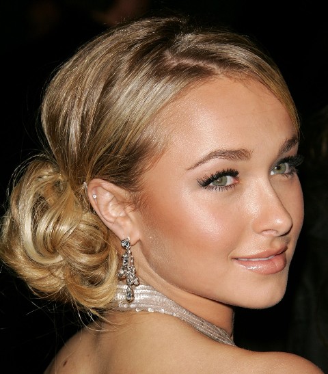 ear piercings types rook. Hollywood actress cum model Hayden Panettiere with ear piercing.