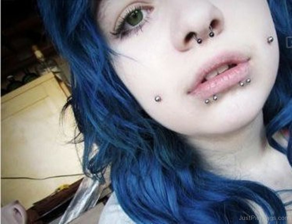 7. "Voluptuous Teen with Blue Hair and Cheek Piercings" - wide 3