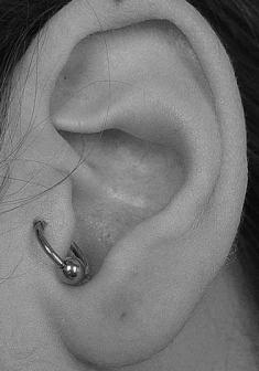 Black And White - Ear Piercing