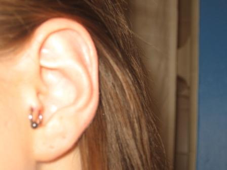 Simple And Neat Ear Piercing