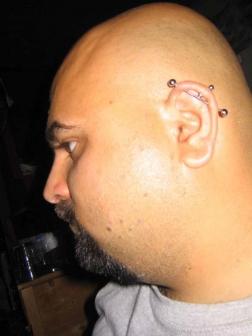 Bald Guy With French Cut - Ear Piercing