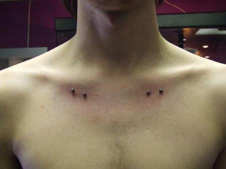 clavicle piercing Picture