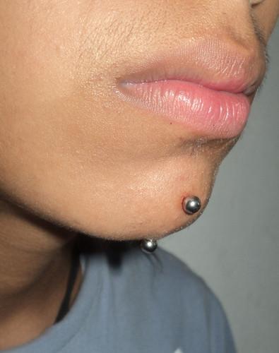 Awesome Chin piercing