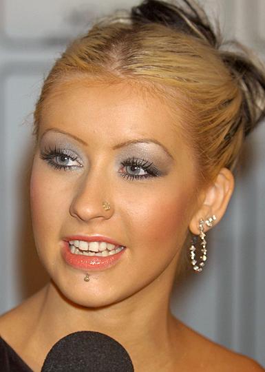 Christina Aguilera Multiple Piercing