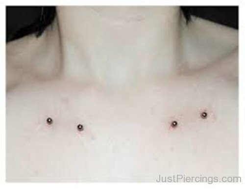 Clavicle Surface Piercings