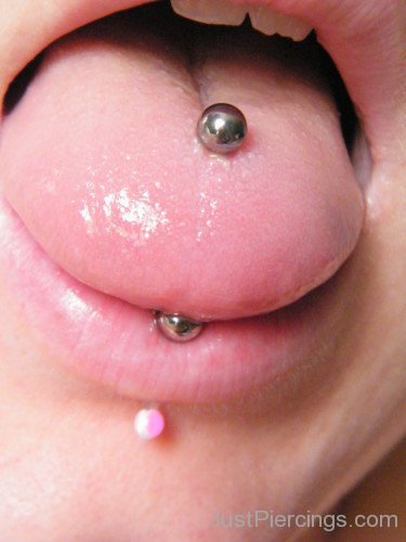Tongue Piercing By Skin Face