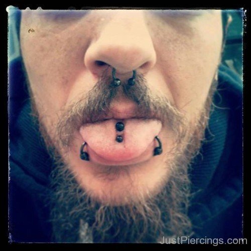 Black Tongue Piercing