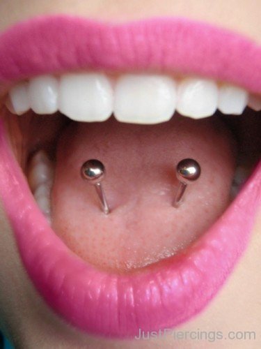Cartilage Double Piercing For Tongue
