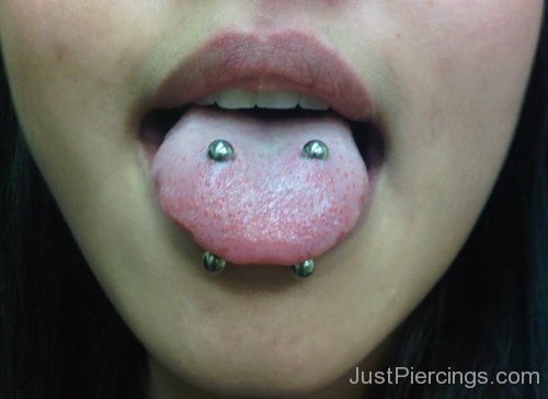 Dolphin Bites And Tongue Piercing