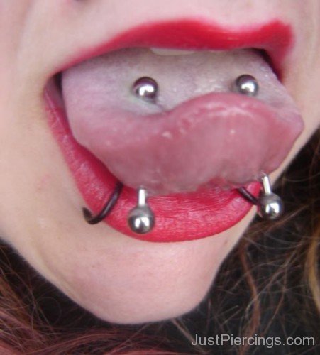 Dual Tongue Piercing And Snake Bites