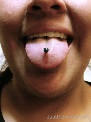 Single Tongue Piercing