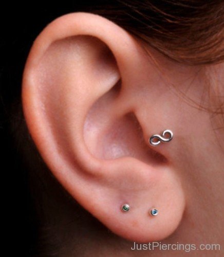 Double Lobe and Tragus Piercing