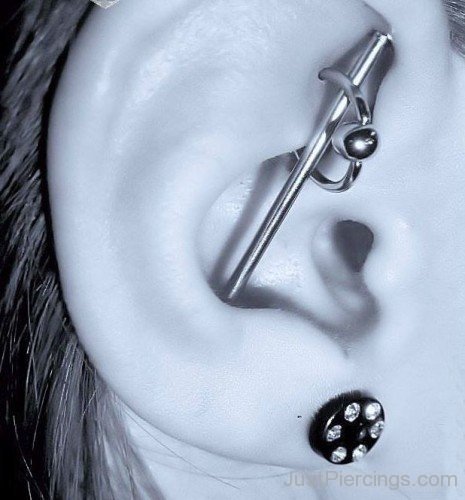 Industrial And Rook Piercing Awesome