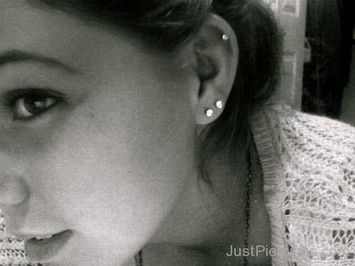 Lobe and Helix Piercing for Girls