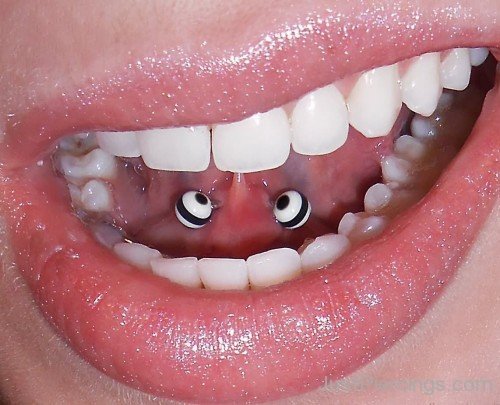 Awesome Web Tongue Piercing