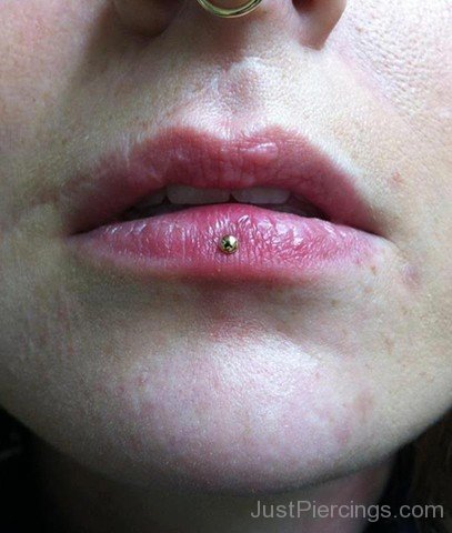 Labret Lip Piercing Picture