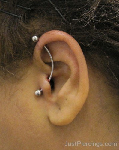 Tragus And Industrial Piercing