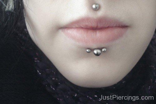 Cyber Bites Piercings With Silver Barbells