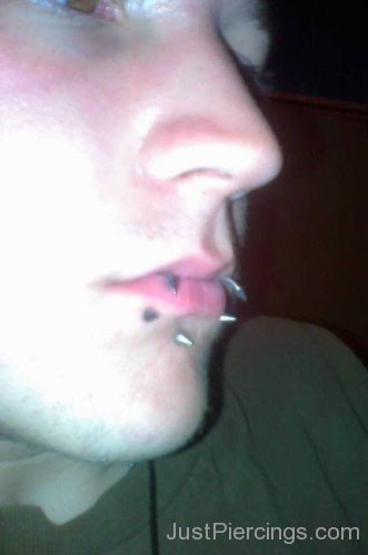 Devil Lip Piercing