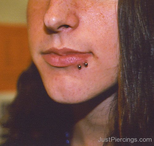 Double Side Lip Piercing