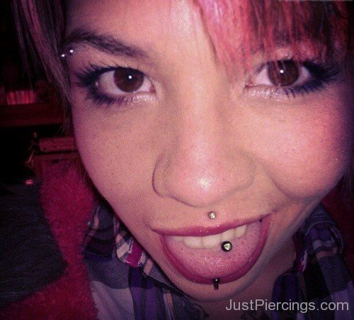 Eyebrow Tongue And Cyber Bites Piercing