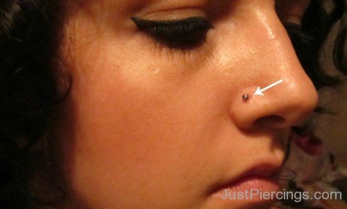 Low Nostril Piercing Pic