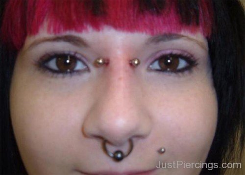 Nose Piercing Nostril Septum Piercing And Bridge Piercing