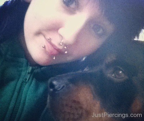 Septum And Canine Bites Piercings