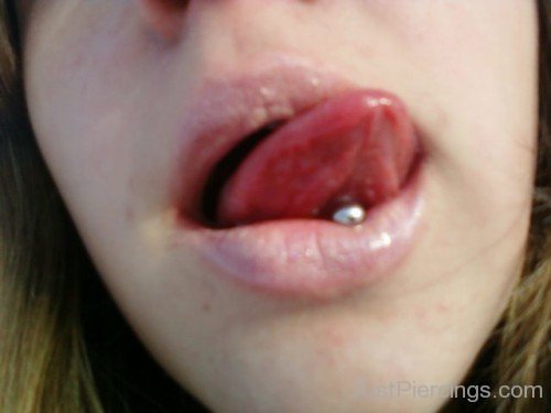 Tongue Web piercing
