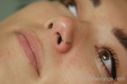 View Of Nostril Piercing