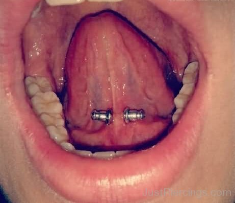 Amazing Tongue Frenulum Piercing