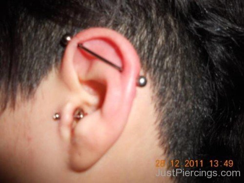 Ear Scaffold Piercings
