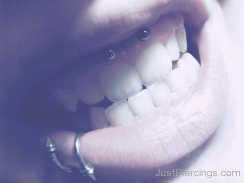 Smiley And Lip Piercing