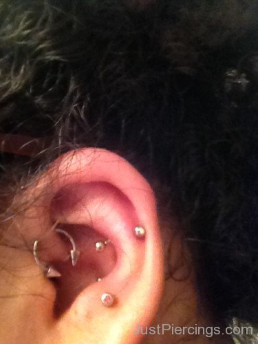 Anti Helix And Snug Piercing