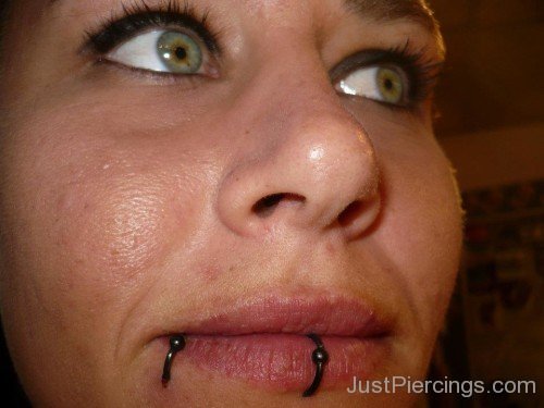 Dual Lip Piercing