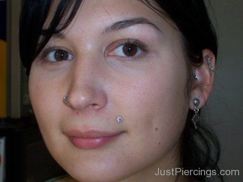 Flower Monroe And Nostril Piercing