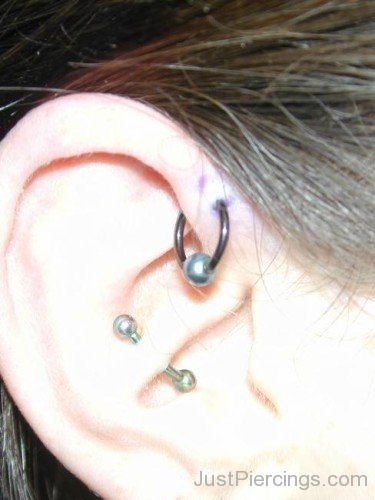 Forward Helix And Inner Conch Piercings