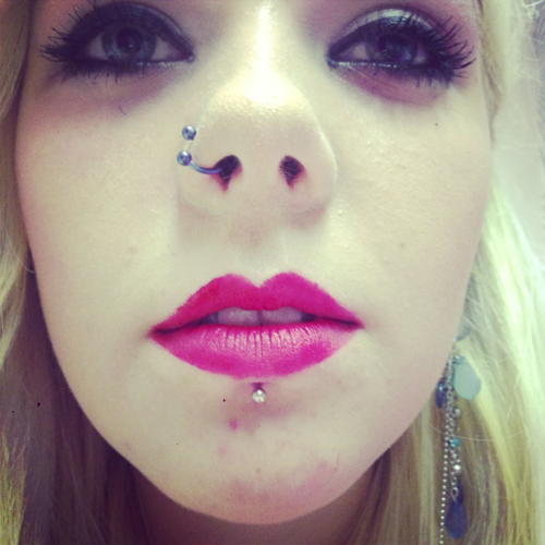 Nostril And Labret Piercings For Women