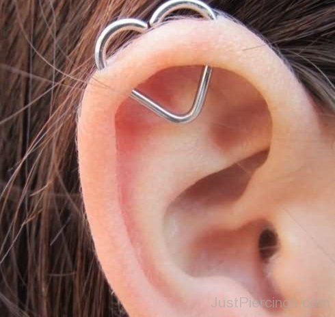 Pinna Heart Ear Piercing