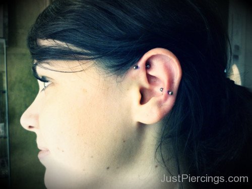 Snug And Anti Helix Piercing