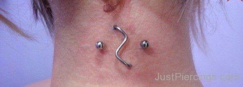Surface Weave Piercing On Neck