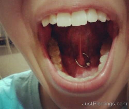 Tongue Frenulum Piercings