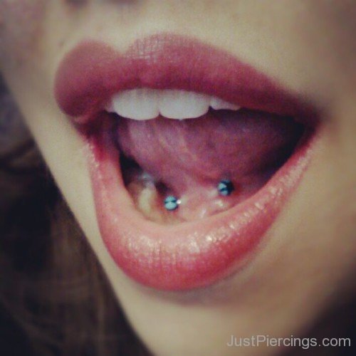 Tongue Web Piercing For Girls 