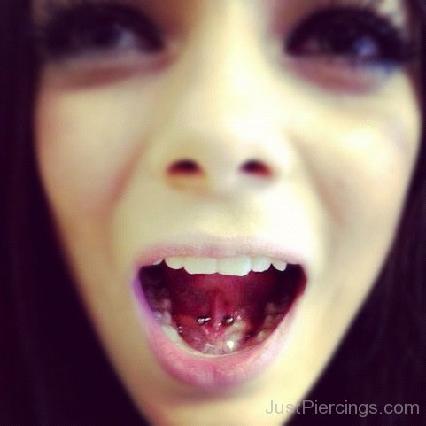 Tongue Web Piercing For Girls