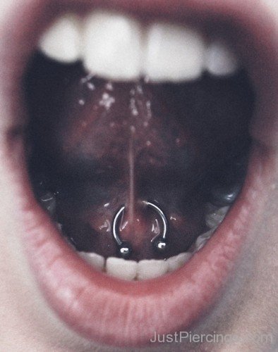 Tongue Web Piercing Pic