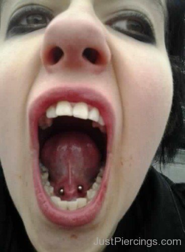 Tongue Web Piercing