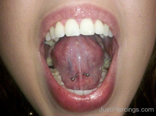Tongue Frenulum Piercing