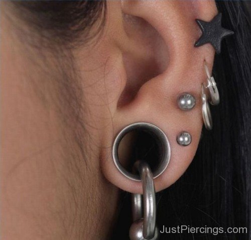 Wonderful Ear Lobe Piercings